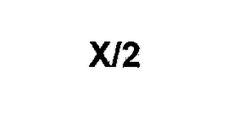 X/2