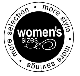 WOMEN'S SIZES MORE SELECTION MORE STYLE MORE SAVINGS