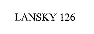 LANSKY 126