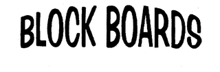 BLOCK BOARDS