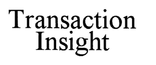 TRANSACTION INSIGHT