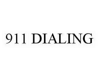 911 DIALING