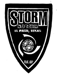 STORM SOCCER EL PASO, TEXAS EST. 00'