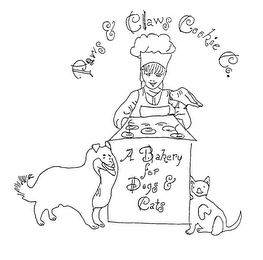 PAWS & CLAWS COOKIE CO. A BAKERY FOR DOGS & CATS