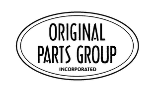 ORIGINAL PARTS GROUP INCORPORATED