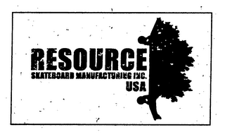 RESOURCE SKATEBOARD MANUFACTURING INC. USA