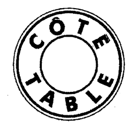 CÔTE TABLE