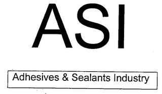 ASI ADHESIVES & SEALANTS INDUSTRY