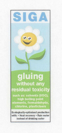 SIGA GLUING WITHOUT ANY RESIDUAL TOXICITY SUCH AS: SOLVENTS (VOC), HIGH BOILING POINT ELEMENTS, FORMALDAHYDE, CHLORINE, PLASTICISTS ECOLOGICALLY-OPTIMISED PRODUCTION WITH: HEAT RECOVERY RAIN WATER INSTEAD OF DRINKING WATER