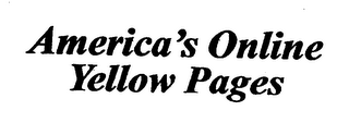 AMERICA'S ONLINE YELLOW PAGES