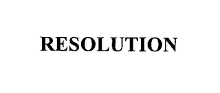 RESOLUTION