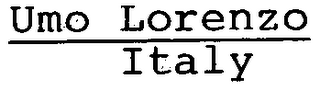 UMO LORENZO ITALY
