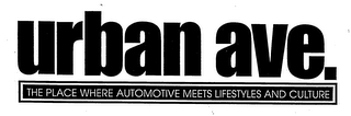 URBAN AVE. THE PLACE WHERE AUTOMOTIVE MEETS LIFESTYLES AND CULTURE