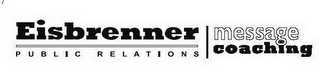 EISBRENNER PUBLIC RELATIONS MESSAGE COACHING