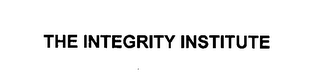 THE INTEGRITY INSTITUTE