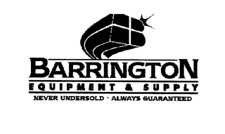 BARRINGTON EQUIPMENT & SUPPLY NEVER UNDERSOLD · ALWAYS GUARANTEED