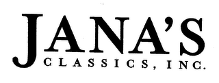 JANA'S CLASSICS, INC.