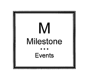 M MILESTONE EVENTS