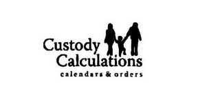 CUSTODY CALCULATIONS CALENDARS & ORDERS