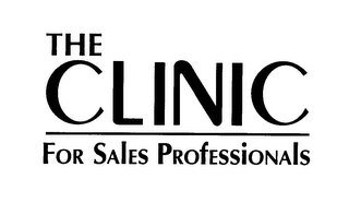 THE CLINIC FOR SALES PROFESSIONALS