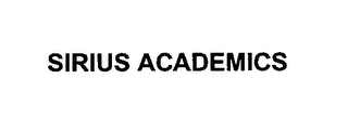 SIRIUS ACADEMICS