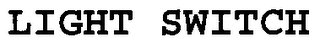 LIGHT SWITCH