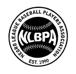 NLBPA NEGRO LEAGUE BASEBALL PLAYERS ASSOCIATION EST. 1990