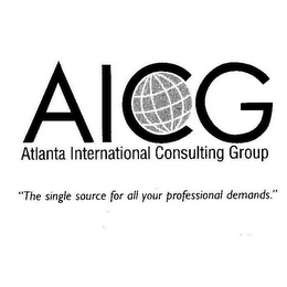 AICG ATLANTA INTERNATIONAL CONSULTING GROUP "THE SINGLE SOURCE FOR ALL YOUR PROFESSIONAL DEMANDS."