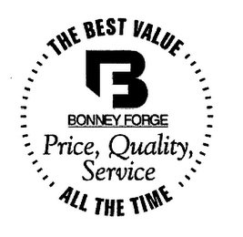 THE BEST VALUE BF BONNEY FORGE PRIZE, QUALITY, SERVICE ALL THE TIME