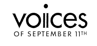 VOICES OF SEPTEMBER 11TH