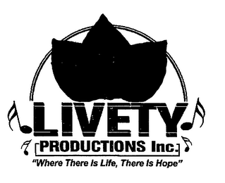 LIVETY PRODUCTIONS INC.  "WHERE THERE IS LIFE, THERE IS HOPE"