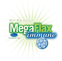 WHOLE-BODY SUPERFOOD MEGAFLAX IMMUNE OMEGA 3 PHYTONUTRIENTS · FIBER