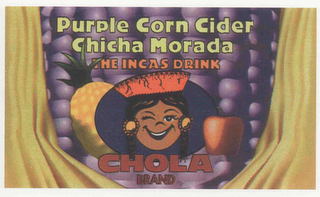 PURPLE CORN CIDER CHICHA MORADA THE INCAS DRINK CHOLA BRAND