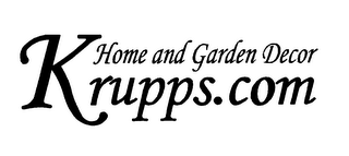 HOME AND GARDEN DECOR KRUPPS.COM
