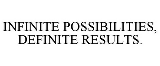 INFINITE POSSIBILITIES, DEFINITE RESULTS.