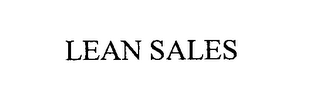 LEAN SALES