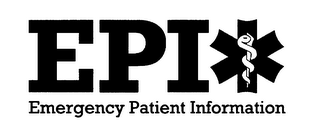 EPI EMERGENCY PATIENT INFORMATION