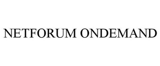 NETFORUM ONDEMAND