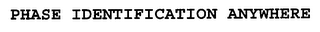PHASE IDENTIFICATION ANYWHERE