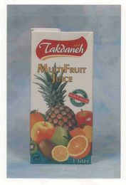 TAKDANEH MULTIFRUIT JUICE NATURAL PASTURIZED HEALTHY & REFRESHING 1 LITER