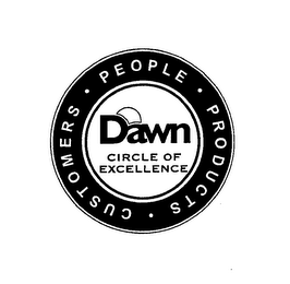 DAWN CIRCLE OF EXCELLENCE PEOPLE · PRODUCTS · CUSTOMERS ·