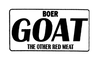 BOER GOAT THE OTHER RED MEAT