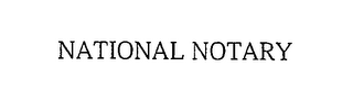 NATIONAL NOTARY