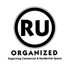 RU ORGANIZED ORGANIZING COMMERCIAL & RESIDENTIAL SPACES