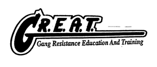 G.R.E.A.T. GANG RESISTANCE EDUCATION AND TRAINING
