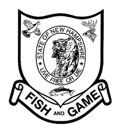 STATE OF NEW HAMPSHIRE LIVE FREE OR DIE FISH AND GAME