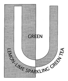 U GREEN LEMON-LIME SPARKLING GREEN TEA