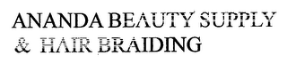ANANDA BEAUTY SUPPLY & HAIR BRAIDING