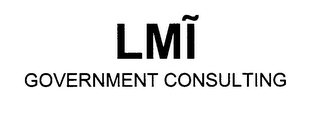 LMI GOVERNMENT CONSULTING