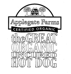 APPLEGATE FARMS CERTIFIED ORGANIC THE GREAT ORGANIC UNCURED HOT DOG